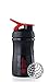 BlenderBottle SportMixer Tritan Grip Shaker Bottle, Black/Red, 20-Ounce