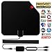 HDTV Antenna, Skywire TV Antenna HD, Indoor Digital TV Antenna 120Miles Range with The Latest Amplifier Signal Booster - 4K Local Channels Broadcast for All Types of Smart Digital Television