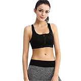 Sunvp Women's High Impact Sports Bra Front Zipper Closure