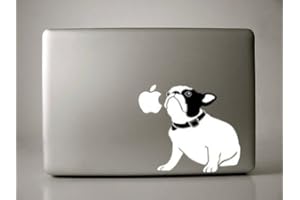 IVYBEE DECALS Bella the French Bulldog Sitting Decal for 13" Laptop