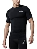 TM-R13-BLKZ_2X-Large Tesla Men's Short Sleeve T-Shirt Cool Dry Compression Baselayer R13