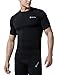 TSLA Men's UPF 50+ Quick Dry Short Sleeve Compression Shirts, Athletic Workout Shirt, Water Sports Rash Guard, BLM Edition Guard Black, X-Large
