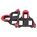 hothuimin Bike Cleats Self-locking Road Cycling Bicycle Cleat Set Compatible with Shimano&Look (red)