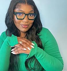 VISOONE Blue Light Blocking Glasses Rectangle Chic