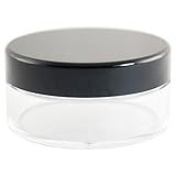 Powder Container (Buca 3), Glossy Black, Set of 2