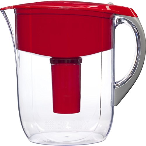 Brita 10 Cup Grand Water Pitcher with 1 Filter, BPA Free, Available in Multiple Colors