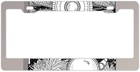 EXMENI Smile Cameras License Plate Frame Theft-proof Frames Stainless Steel Board Frames