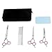 Petroad Pet Grooming Scissors Set for Dogs and Cats, Stainless Steel Dog Scissors Grooming Shears Set with a Comb and a Black Pouch