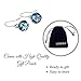 Crystal Dangle Earrings - Austrian Crystal Drop Hook Earrings Silver Tone - Everyday Wear For all Occasions - Jewelry Gift for Women - Created Aquamarine Aqua Blue