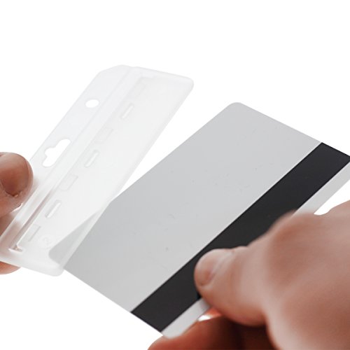 Frosted Rigid Plastic Horizontal Half Card Holder Hard Plastic For Swipe Cards by Specialist