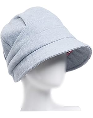 Felt Flap Bucket Hat Women Girls Autumn Winter Warm Solid Color Fishermen Hat