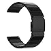 JETech Fitbit Blaze Band, Stainless Steel Bracelet Band Strap for Fitbit Blaze Fitness Watch - for Both Large and Small Size (Black)