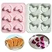 MoldFun 2 Pack Cute Baby Foot Silicone Molds for Baby Shower Party Footprint Chocolate Candy Gummy Jello Jelly Bakeware Baking Muffin Cupcake Cake Soap Lotion Bar Crayon Melt Pastry Ice Cube Tray