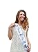Bride To Be Sash Ribbon Strip Bridal Satin For Bachelorette Party Beauty Queen Wedding Accessories Decorative With Silver Bow Tie