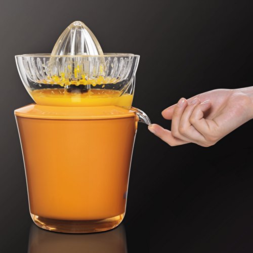 KRUPS ZX720K Electric Acrylic Citrus Juicer with Automatic Fruit