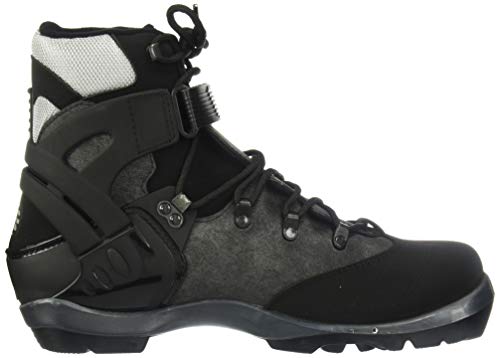 Alpina BC-1550 Back-Country Nordic Cross-Country Ski Boots, for use with NNN-BC Bindings, Black/Silver, 42