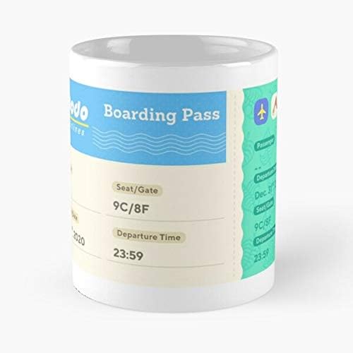 Dodo Airlines Boarding Pass Classic Mug - Unique Gift Ideas For Her From Daughter Or Son Cool Novelty Cups 11 Oz- Tikitoic.