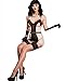 Leg Avenue 86501 Women's Vintage Lingerie Set - Small - Ivory/Black