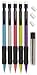 Write Dudes SRX Stix GripZ Mechanical Pencils, 5-Count, Barrel Colors May Vary (CYC91)
