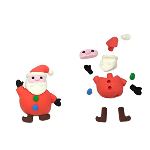 OHill Christmas Erasers 30 Pack 3D Christmas Puzzle Erasers Christmas Novelty Erasers for Kids Christmas Party Favors Supplies - Thumbnail 5