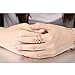OPK Jewelry Personality Rose Gold X Criss Cross Long 14mm Woman Party Rings Band,Size 5-8