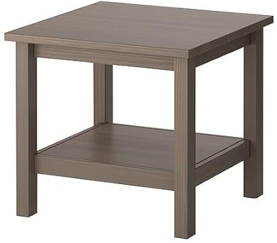 Ikea Hemnes Beistelltisch Grau Braun 55x55 Cm Amazon De Kuche Haushalt