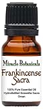 Miracle Botanicals Frankincense Sacra Essential Oil - 100% Pure Boswellia Sacra - 10ml or 30ml/1oz Sizes - Therapeutic Grade - 10ml