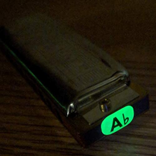 Harmonica Key Labels 33 count - Glow in the Dark - Thumbnail 4