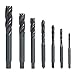 KKmoon 7PCS M3-M12 HSS Nitriding Coated Metric Spiral Flute Taps Machine & Manual Screw Thread Tap Set for Metal Wood Plastic Tapping