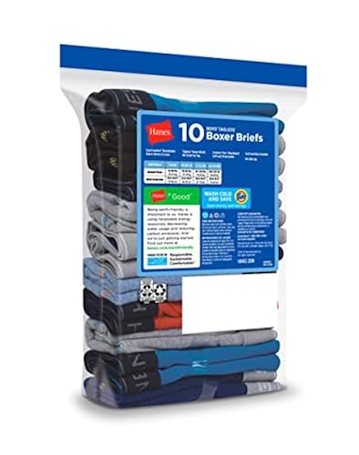 Hanes Boys Dyed With Comfort Flex® Waistband, 10-pack Boxer Briefs