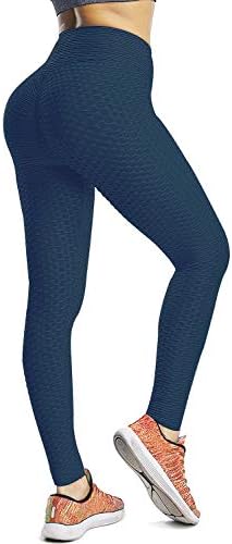 ZITAIMEI Butt Lifting Anti Cellulite Workout Leggings for Women High Waist Yoga Pants Running Sexy Tights