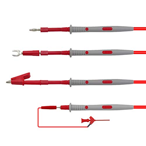 Premium Test Leads Set, Digital Multimeter Leads Kit Multimeter Probes Electronic Multimeter Test Leads with SMD Clips, Alligator Clips