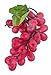 JEDFORE 4 Bunches of Artificial Black,Red, Green and Purple Grapes Fake Fruit Home House Kitchen Party Wedding Decoration Photography - 4 Colors