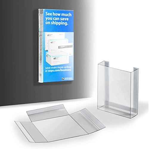 Trifold Fold-Stick Plastic Pocket -White Tape-Sold in packs of 25