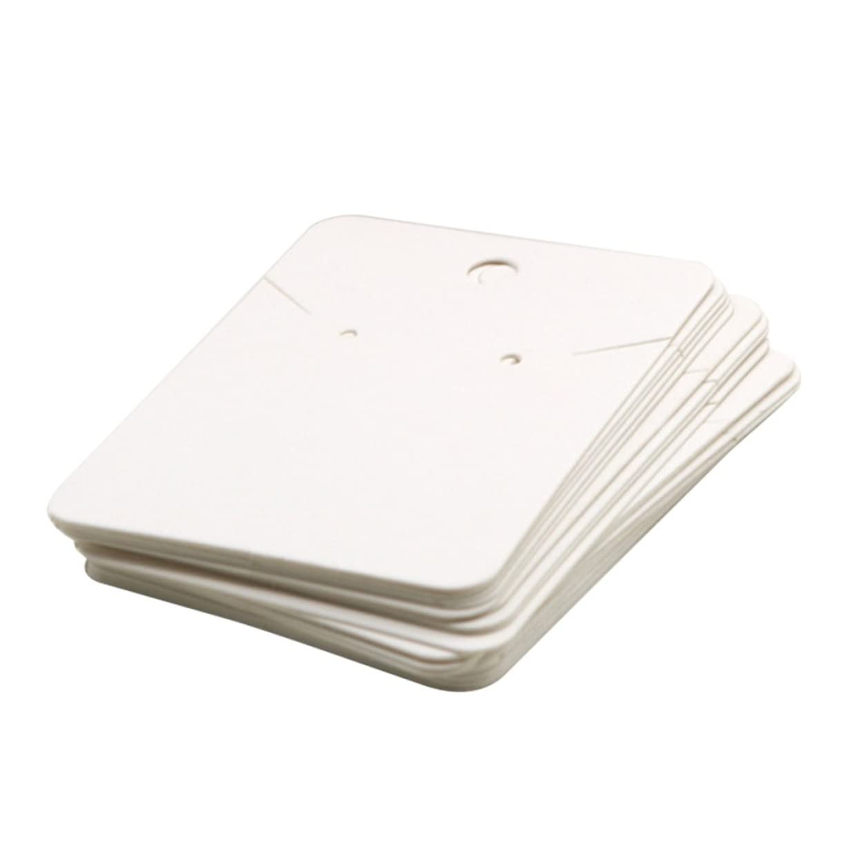SUPVOX 100 Pcs Necklace Display Cards Earring Display Cards Paper Display Cards Jewellery Display Cards for Ear Studs,Earrings, Necklaces