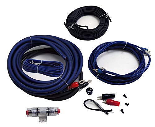 VOODOO 4 Gauge Cable Car Audio Kit Amp Amplifier Install RCA Subwoofer Sub Wiring