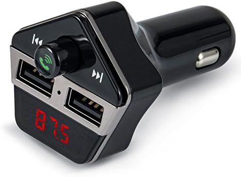 Bluetooth Car MP3 Player FM Transmitter, Dual USB Charging 5V/3.1A Output,TF Card Reader Slot For iPhone iPad