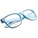 zeroUV - Retro Party Super Neon Color Horn Rimmed Style Eyeglasses Clear Lens Glasses