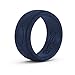 Enso Rings Men’s Infinity Silicone Ring – Hypoallergenic Wedding Band for Men – Comfortable Band for Active Lifestyle – 9mm Wide, 2.25mm Thick (Navy Blue 9)