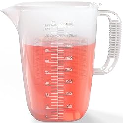 Luvan 1 Gallon Measuring Pitcher, 134oz Extra Large