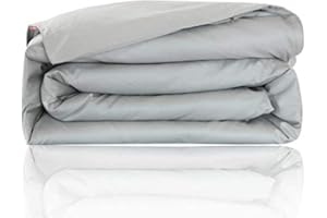 ARlinen Cotton Duvet Cover Full 88X88 Size, Silver Grey Solid Comforter Cover Bedding 1 Pieces Duvet Cover Solid Color and Ultra Soft with Zipper Closure, 4 Corner Ties, Simple Bedding Style,