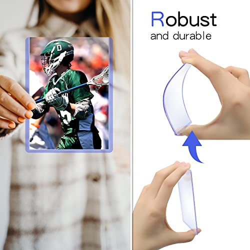 120 Pack 3x4 Inch Top Loaders for Cards, Card Protectors Hard Plastic