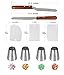 Masmatic Cake Decorating Kit With Turntable 11 Inch | 4 Russian Piping Tip | Single & Tri-bag Coupler,3 Smoothers & Stainless Steel Spatulas |10 Disposable Icing Bags- Icing Cake Tools 25 Pcs