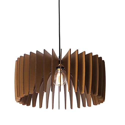 Wood Pendant Light - Modern Chandelier Lighting - Hanging Dining Lamp - Ceiling Light Fixture - Geometric Lamp - Minimal - Contemporary