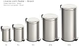 Tramontina 30L Pedal Bin Stainless Steel with Lid Removable Inner Bucket view 4