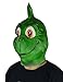 LarpGears Deluxe Novelty Latex Grinch Mask Christmas Halloween Cosplay Costume Party Funny Latex Animal Mask for Adult, Green, One Size