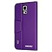 CoverBot Samsung Galaxy S5 Active Flip Wallet Case with Stand PURPLE. Slim Style with Folio Flip Cover for Galaxy S5 Active (Fits Samsung Galaxy S5 Active Only)
