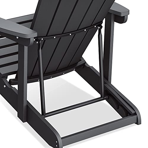 SERWALL Adjustable Backrest Adirondack Chair, AllWeather Adirondack