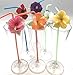Oojami 72-Piece Luau Party Hawaiian Flower Bendable Straws - 9