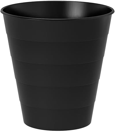 IKEA Fniss Waste Paper Basket 10 L Polypropylene 28 cm Black